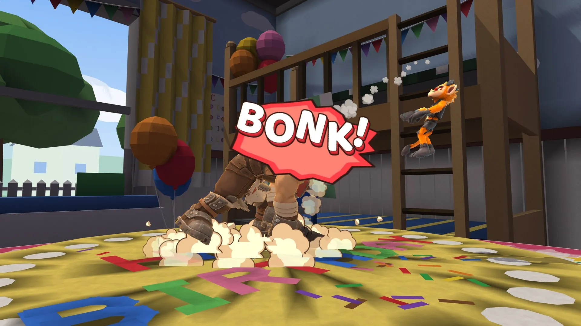 Bonk’s jump slam sends Manki off a birthday cake